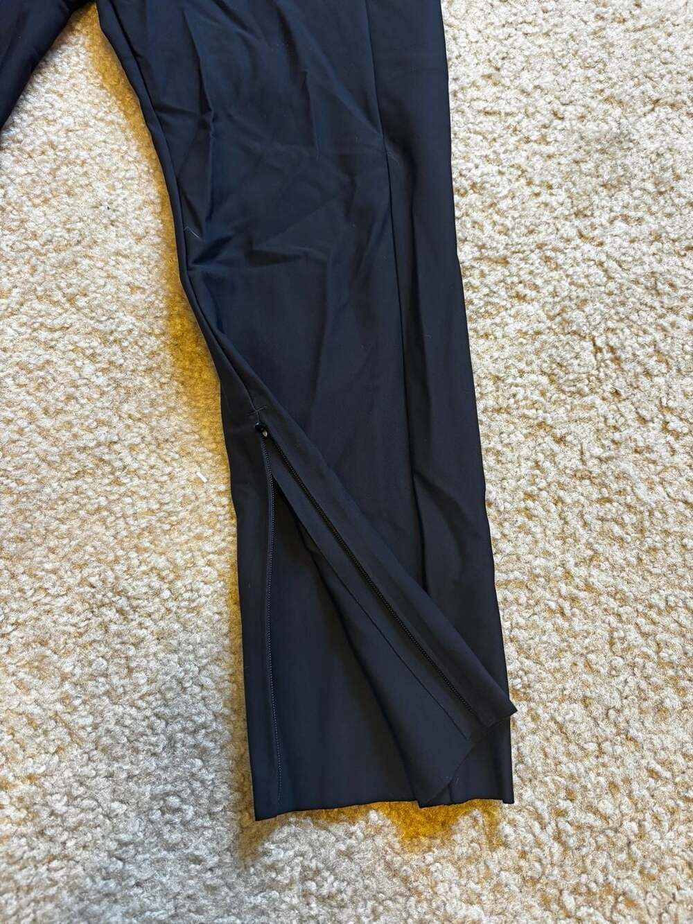Athleta Stellar Trouser Black 10P Petite Mid-Rise Slim Straight Leg Pants - Picture 2 of 7